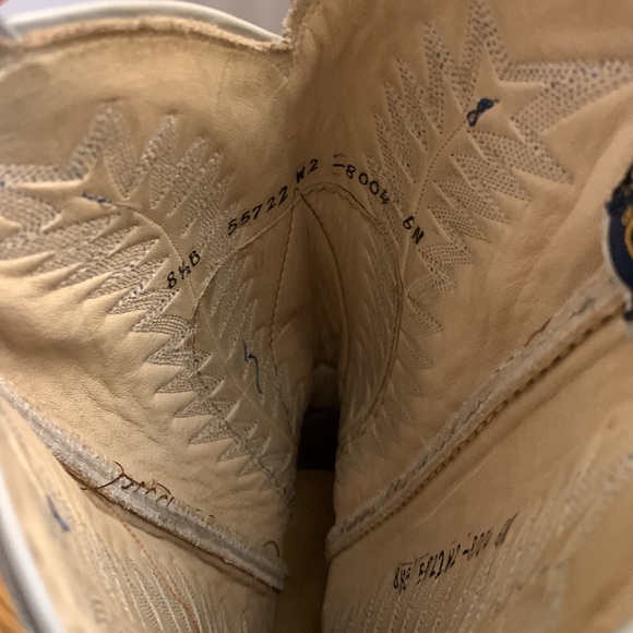 Unused Light Grey with Blue Panhandle Slim cowboy boots 👢 size 8 1/2 B width - Picture 5 of 12